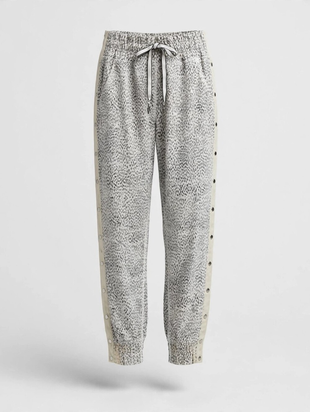 lululemon athletica Gray Speckled Snap-Trim Track Joggers